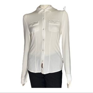 GoLite Button Down White Top Sz Small